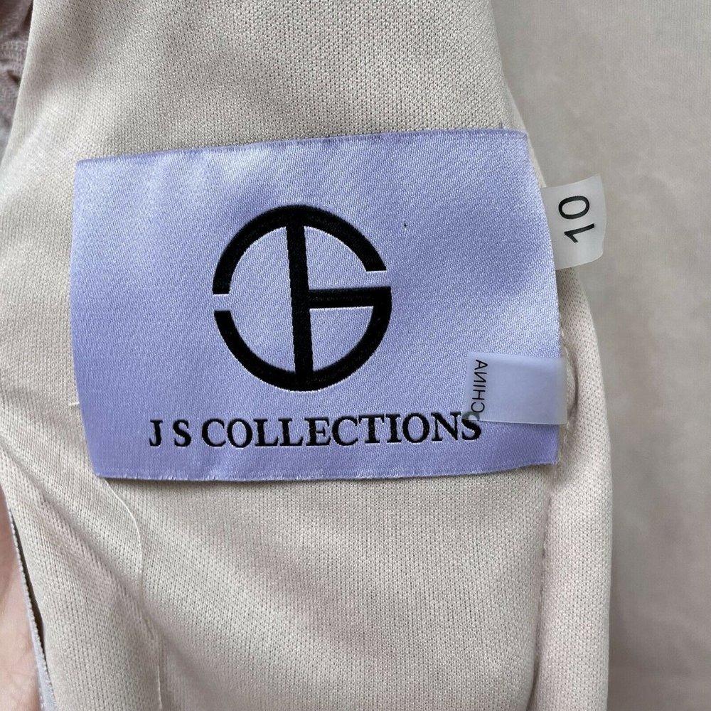 Js Collections Pink Mauve Soutache Round Neck Mid… - image 8